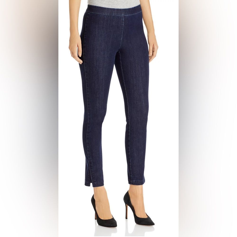 Lafayette 148 New York Murray Cropped Skinny Jeans in Blue size M